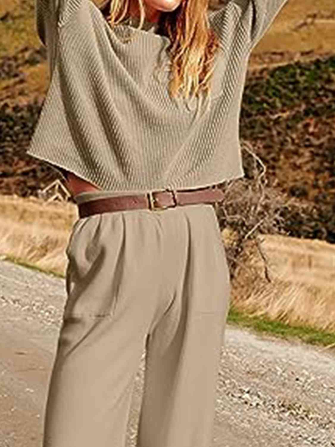 Knit Top and Joggers Set - AllIn Computer