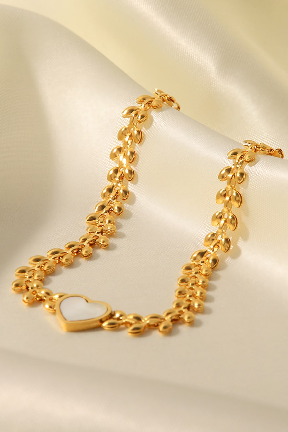 Leaf Chain Heart Bracelet - AllIn Computer