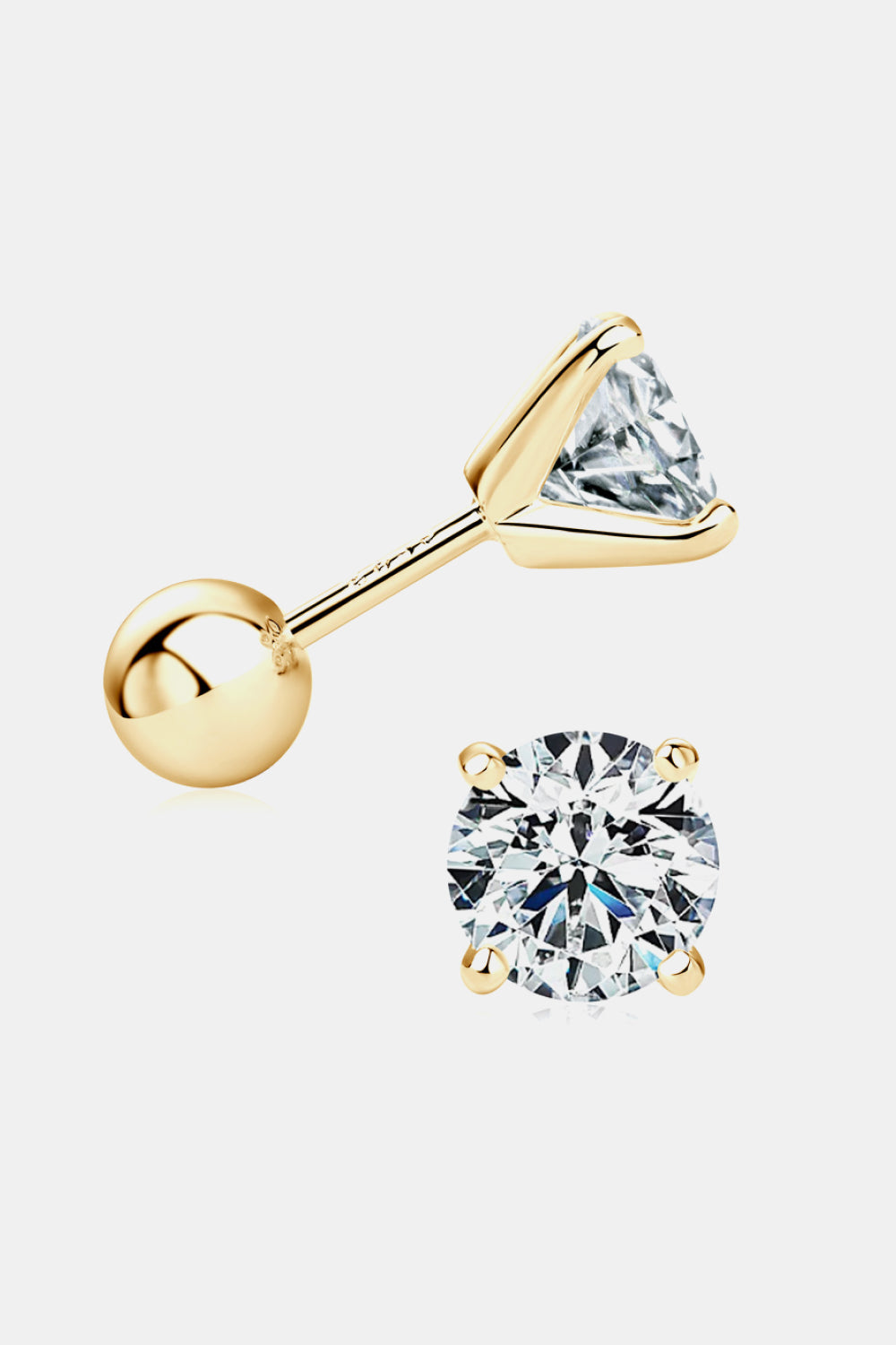 2 Carat Moissanite 925 Sterling Silver Stud Earrings - AllIn Computer