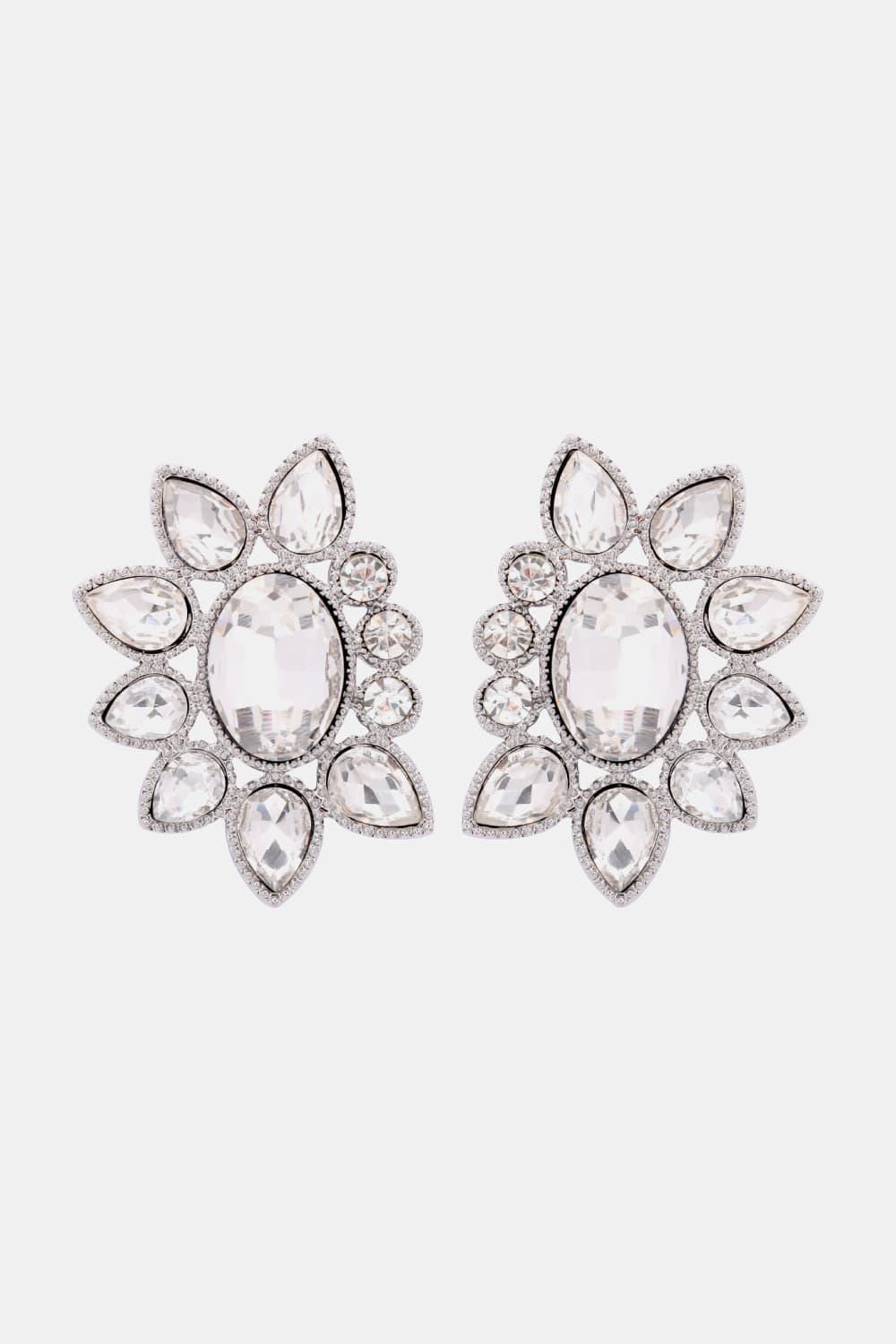 Geometrical Shape Glass Stone Dangle Earrings - AllIn Computer