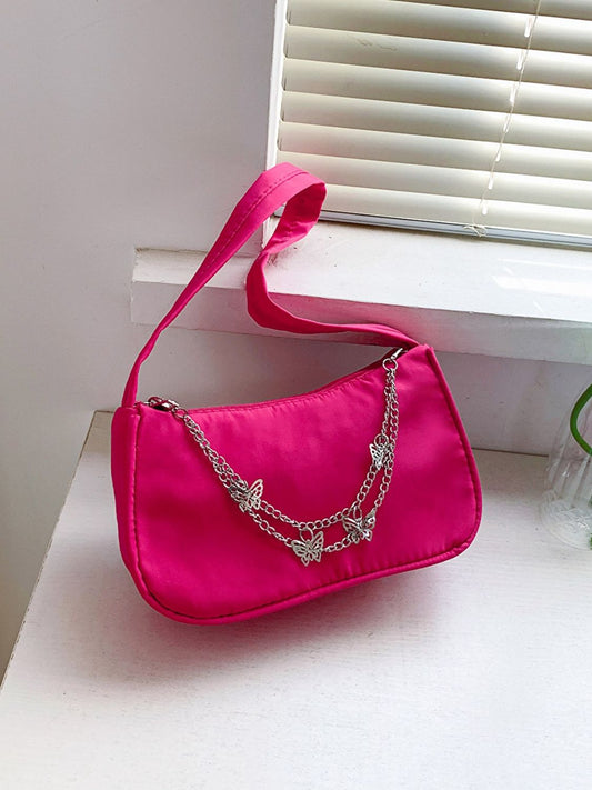 Butterfly Charm Polyester Handbag - AllIn Computer