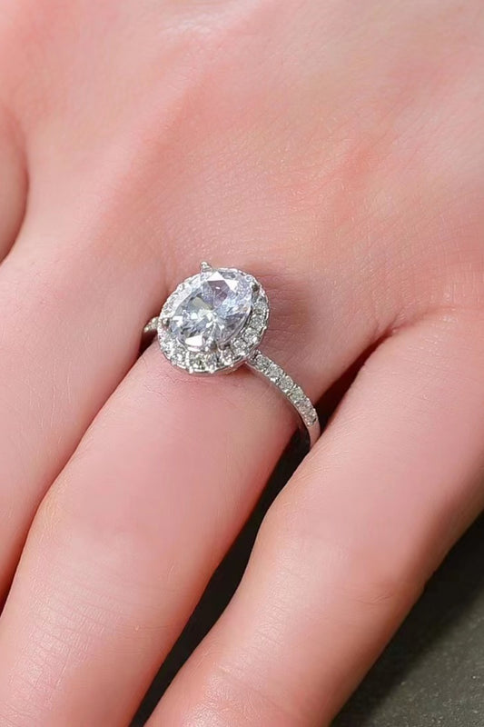 2 Carat Moissanite Platinum-Plated Ring - AllIn Computer