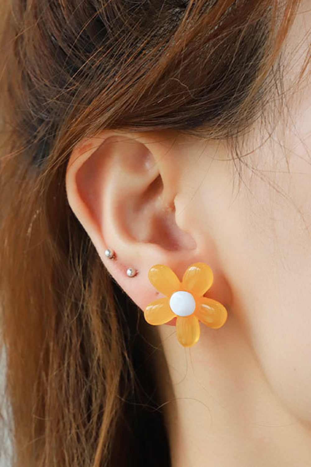 Flower Shape Resin Earrings - AllIn Computer