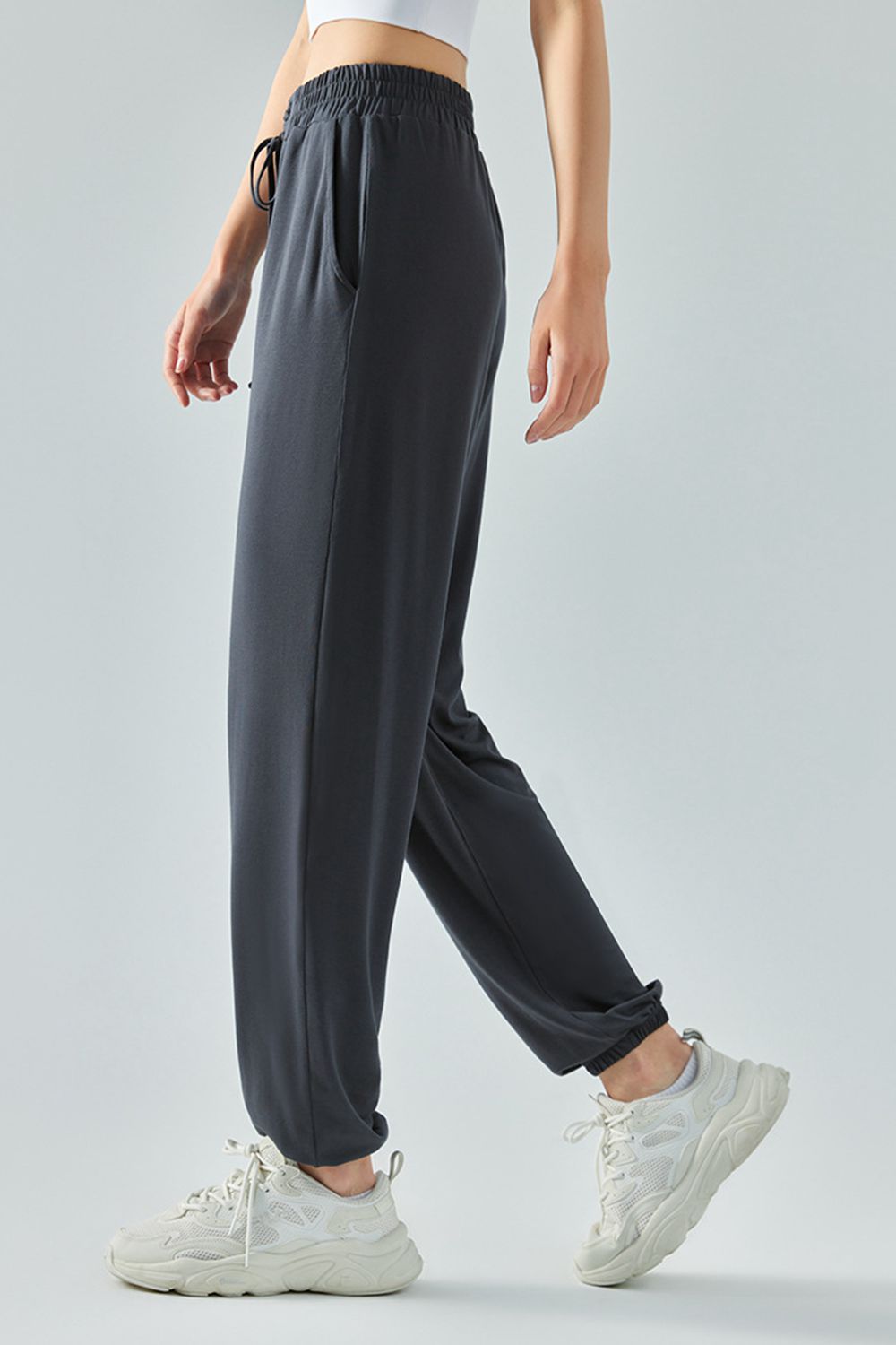 Tie Waist Sports Pants - AllIn Computer