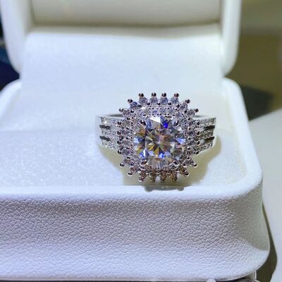 2 Carat Moissanite 925 Sterling Silver Ring - AllIn Computer