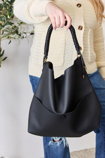 SHOMICO Vegan Leather Handbag with Pouch - AllIn Computer