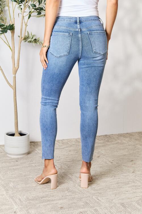 BAYEAS Raw Hem Skinny Jeans - AllIn Computer
