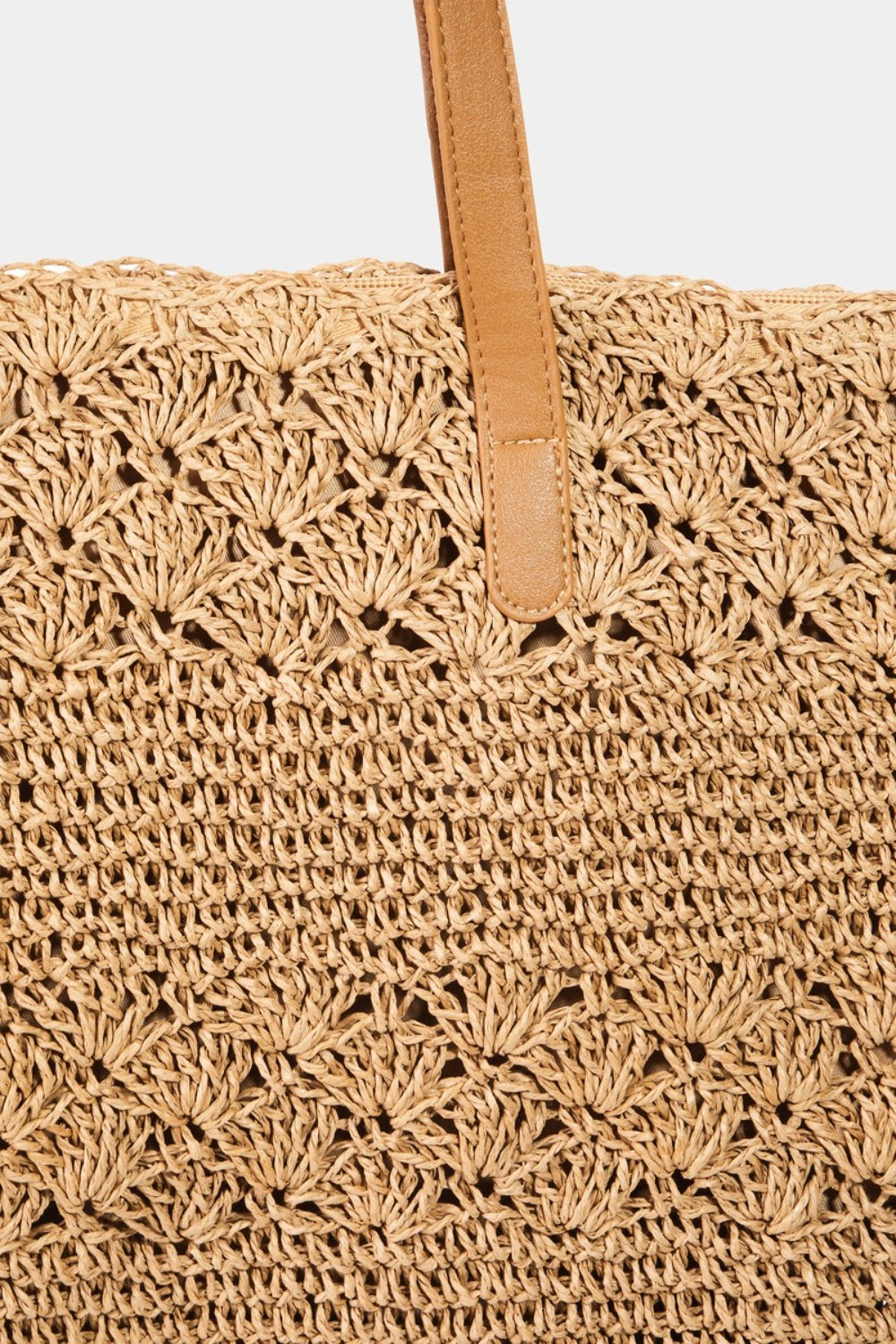 Fame Straw Braided Tote Bag - AllIn Computer