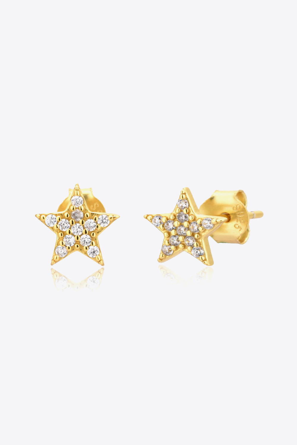 Zircon Decor Star Stud Earrings - AllIn Computer