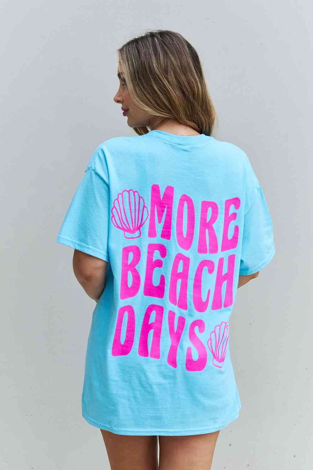 Sweet Claire "More Beach Days" Oversized Graphic T-Shirt - AllIn Computer