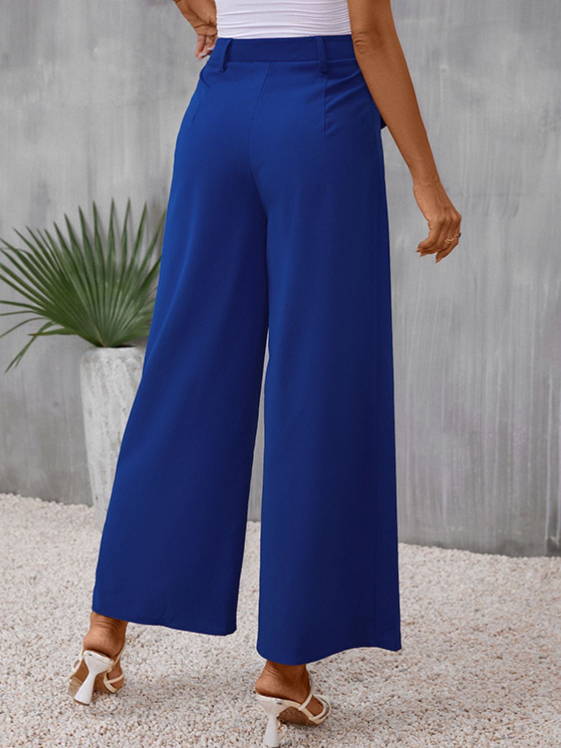 Long Wide Leg Pants - AllIn Computer