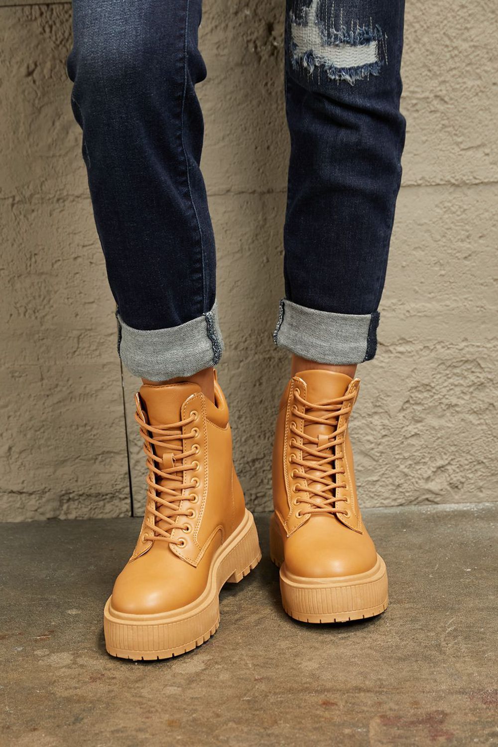 East Lion Corp Platform Combat Boots | CLOTHING,SHOES & ACCESSORIES | boots, combat boots, East Lion Corp, platform boots, Ship from USA, shoes | Trendsi