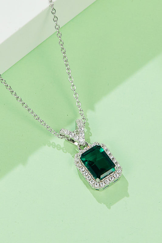 Adored 1.25-Carat Lab-Grown Emerald Pendant Necklace - AllIn Computer