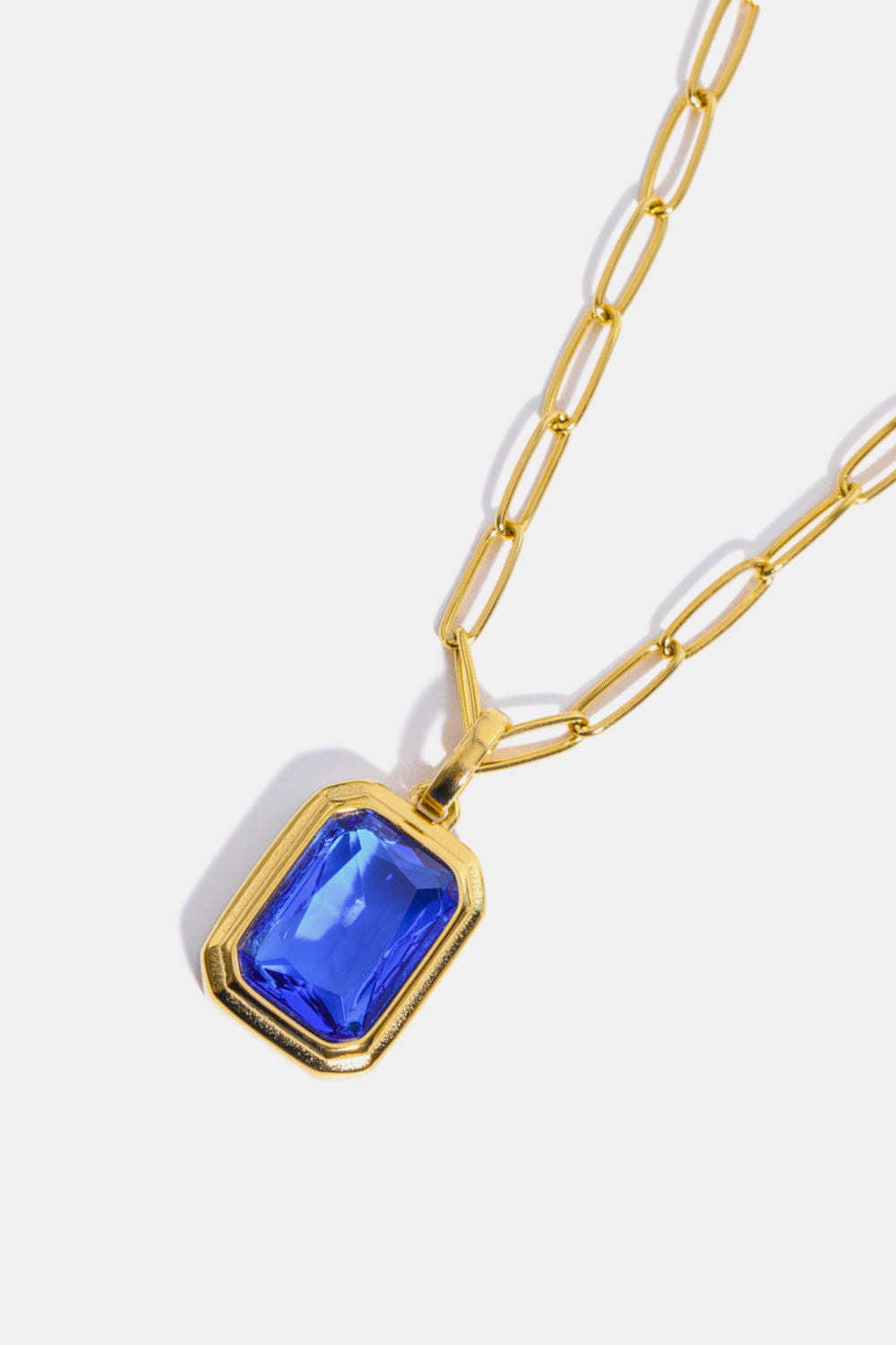 Zircon 18K Gold-Plated Geometrical Shape Pendant Necklace - AllIn Computer