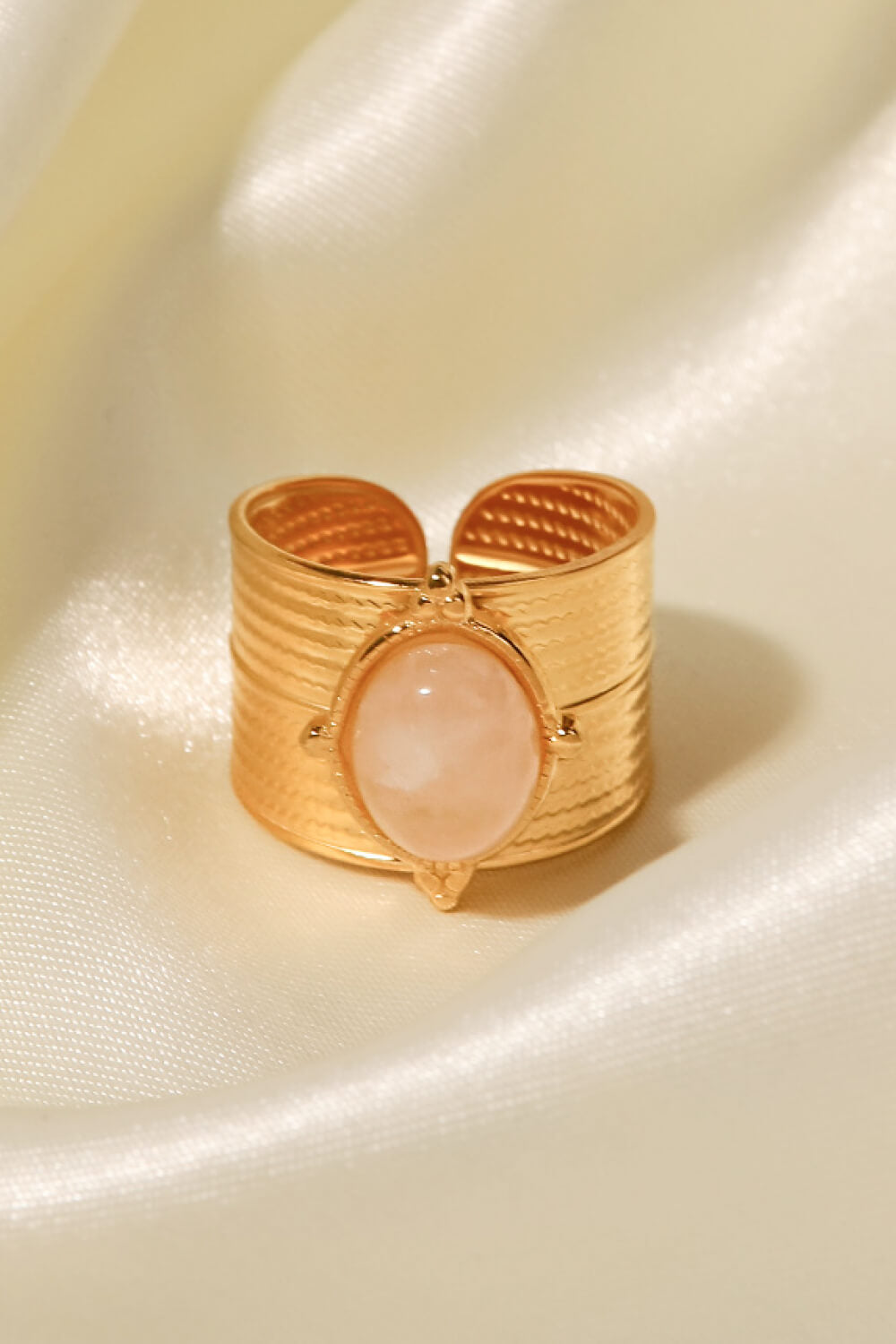 18K Gold-Plated Wide Open Ring - AllIn Computer