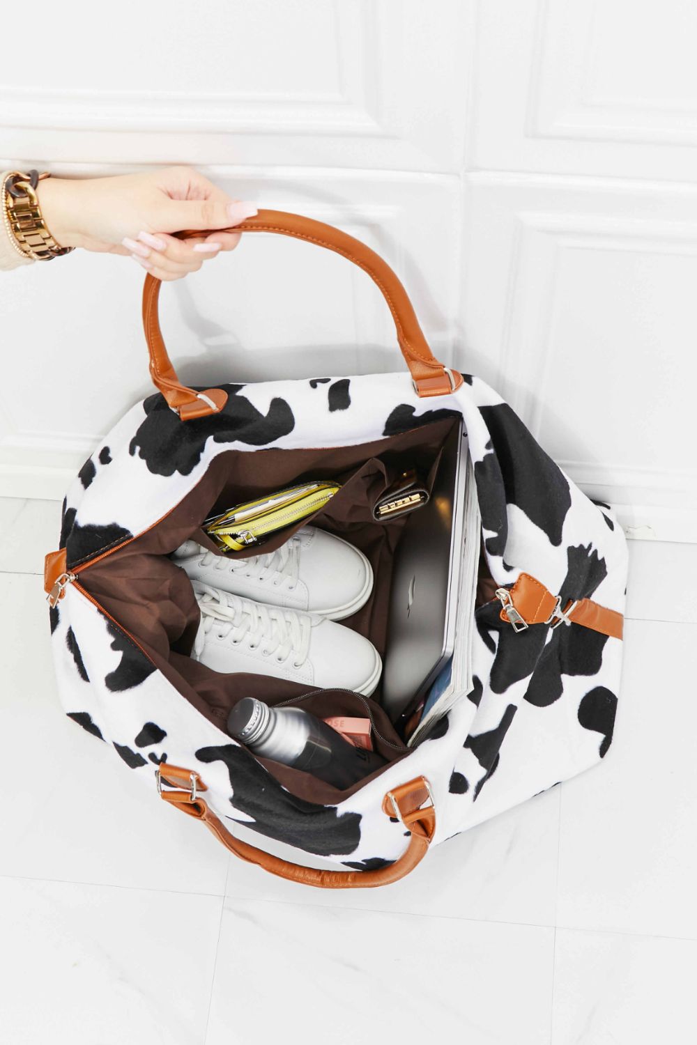 Animal Print Plush Weekender Bag - AllIn Computer