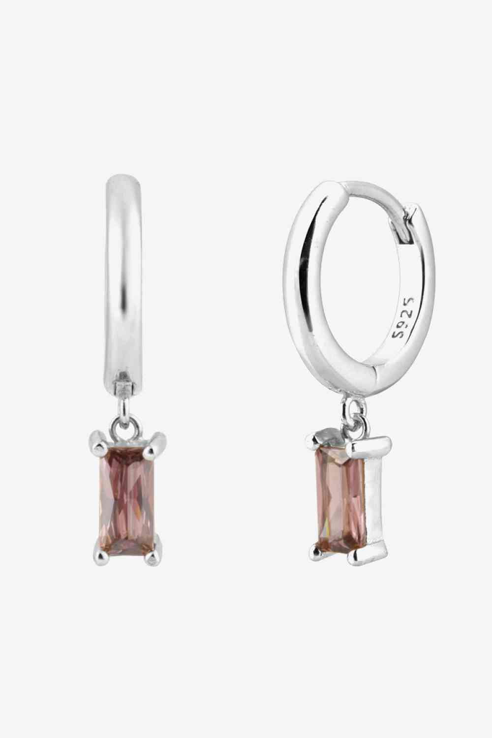 Zircon Huggie Drop Earrings - AllIn Computer