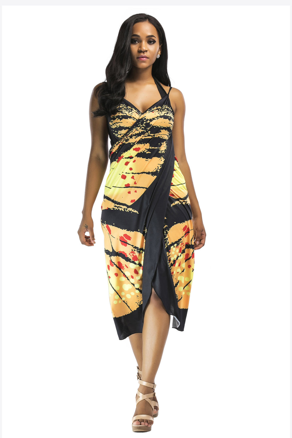 Butterfly Spaghetti Strap Cover Up - AllIn Computer