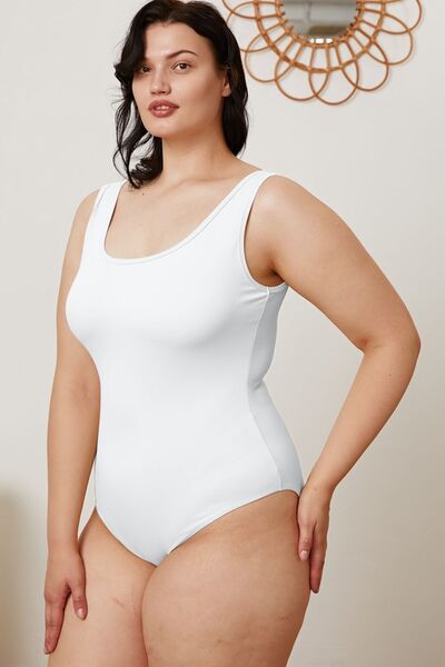 Basic Bae Full Size Square Neck Sleeveless Bodysuit - AllIn Computer