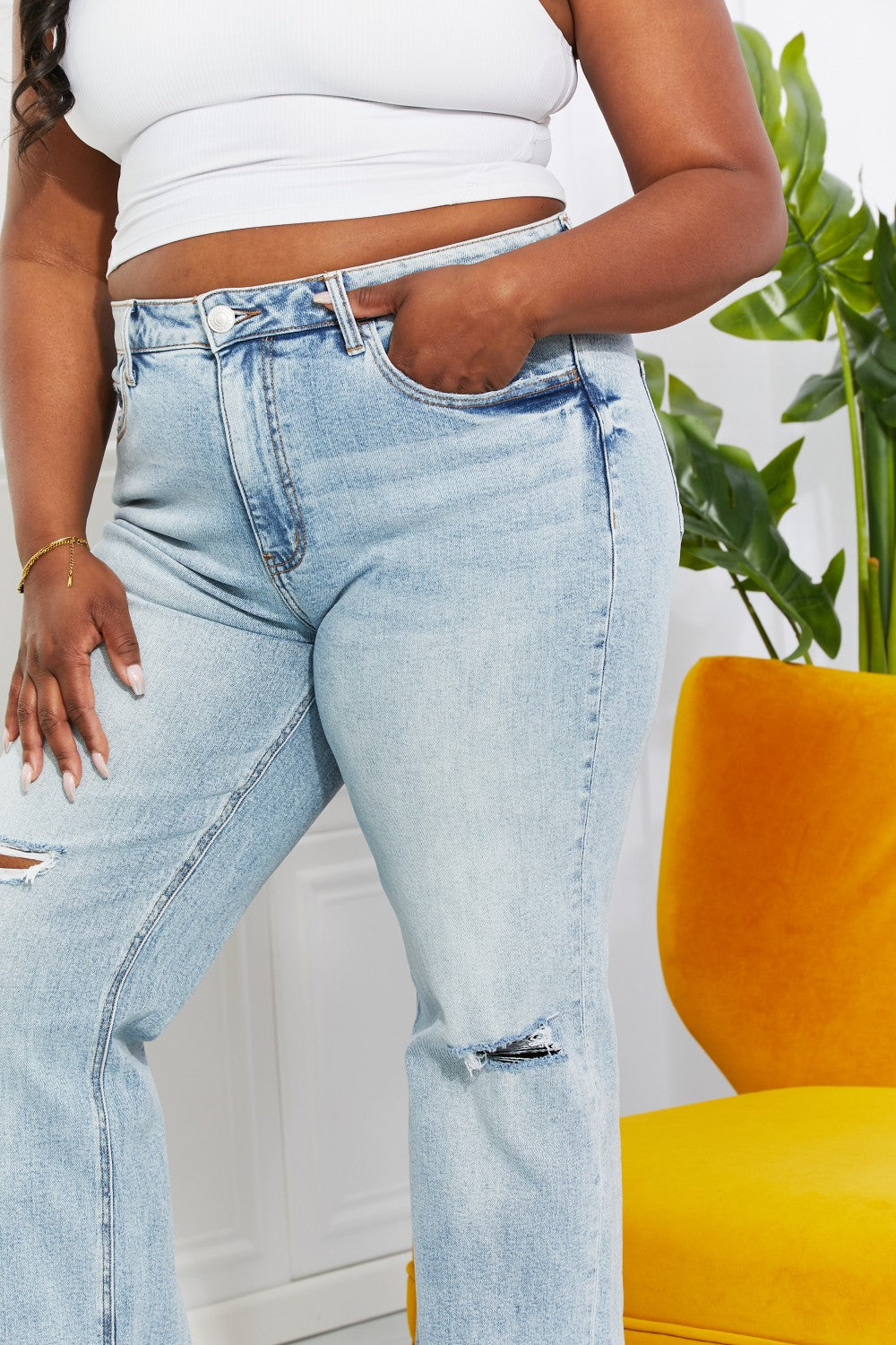 Vervet by Flying Monkey Full Size Allie 90's Dad Jeans - AllIn Computer