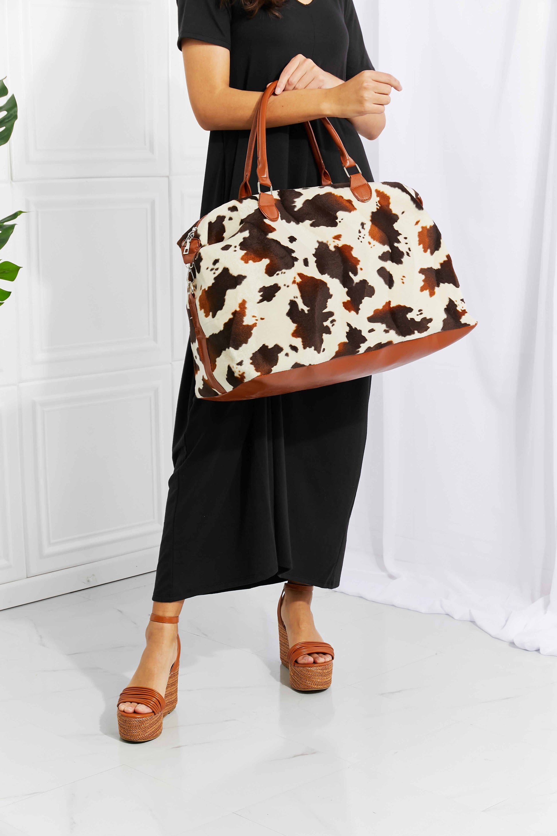 Animal Print Plush Weekender Bag - AllIn Computer