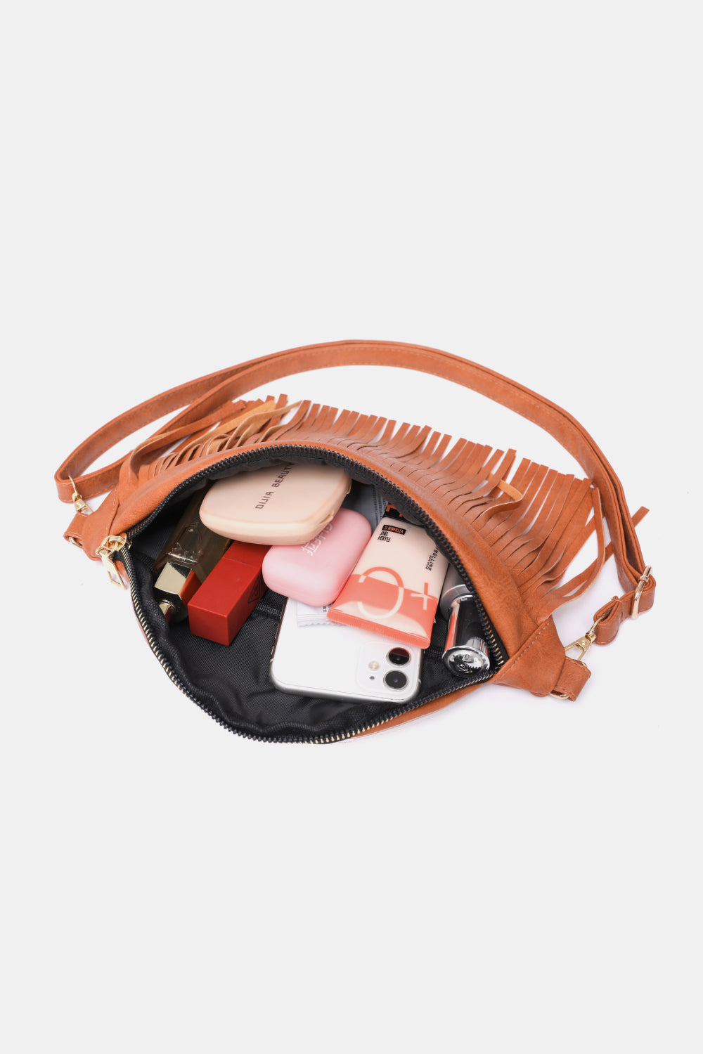 Fringed PU Leather Sling Bag - AllIn Computer