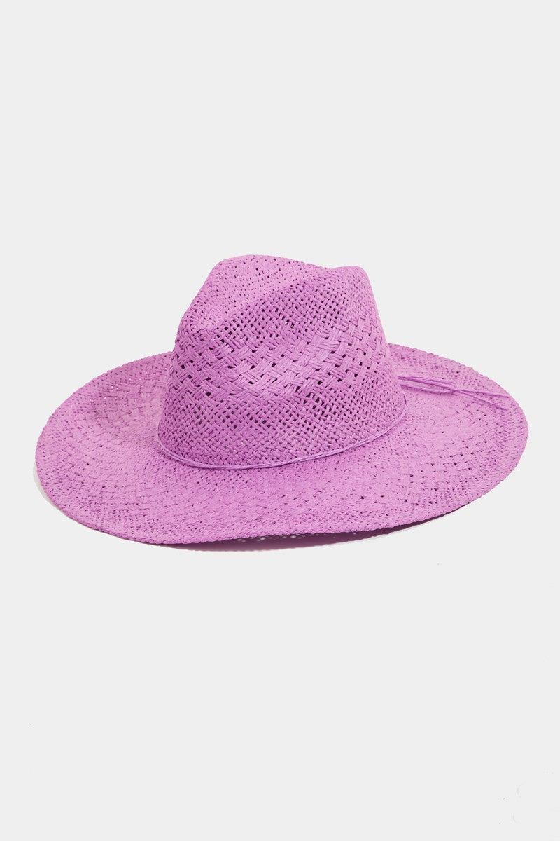 Fame Straw Braided Sun Hat - AllIn Computer
