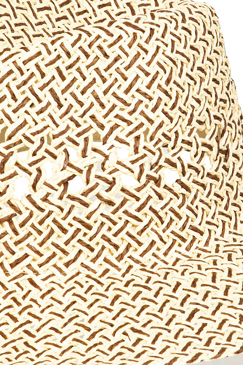 Fame Cutout Woven Straw Hat - AllIn Computer