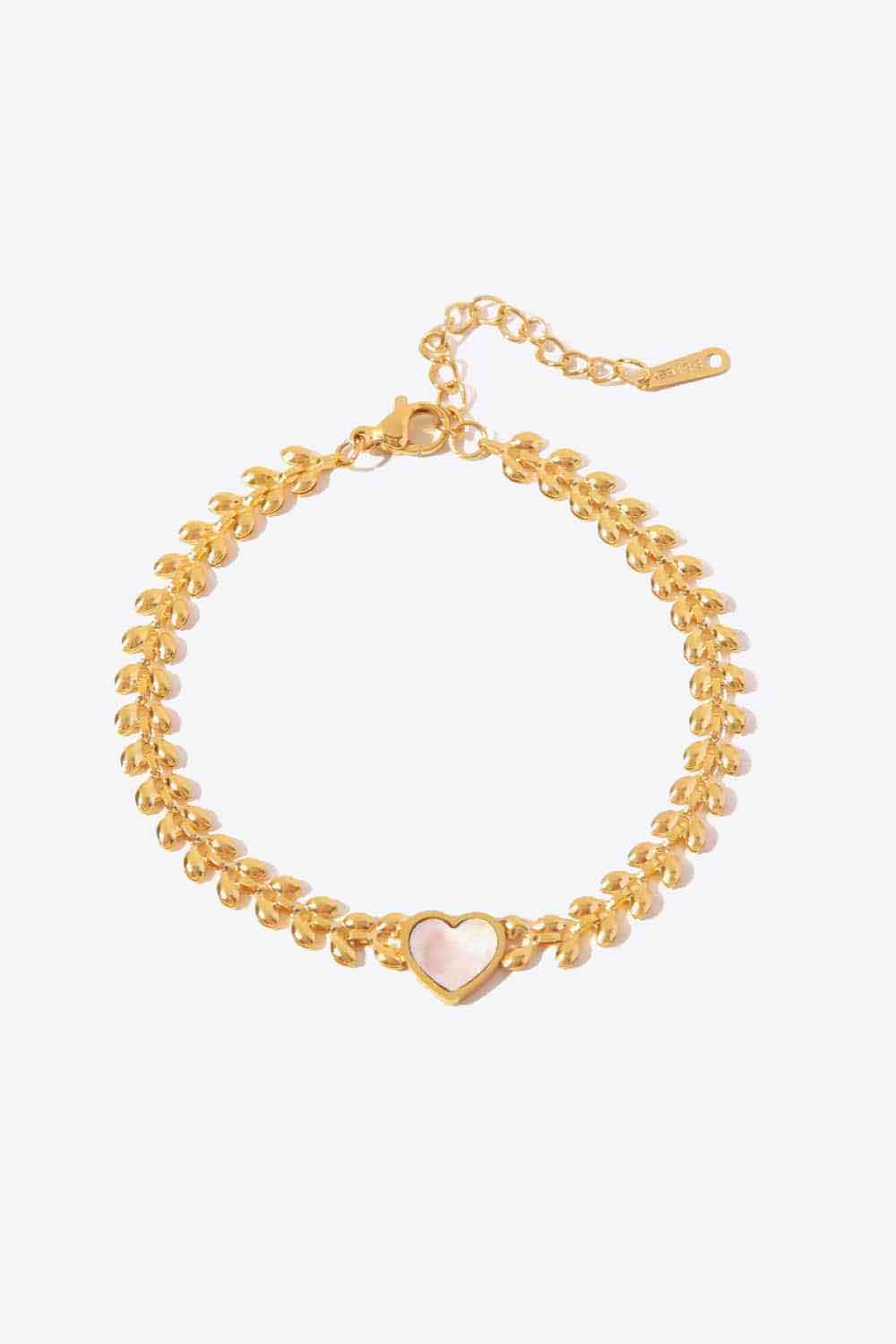 Leaf Chain Heart Bracelet - AllIn Computer