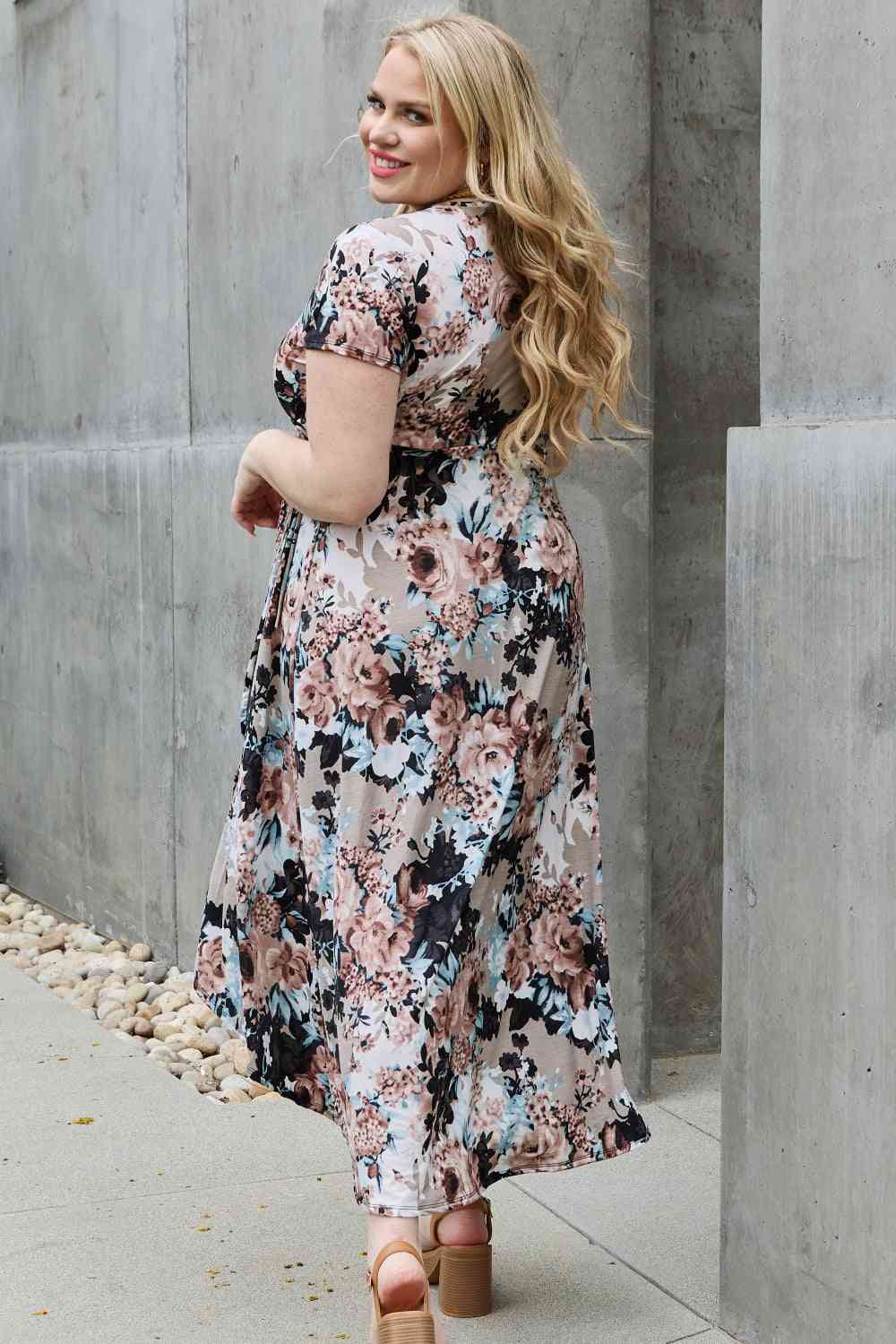 Heimish Give Me Roses Full Size Floral Maxi Wrap Dress - AllIn Computer