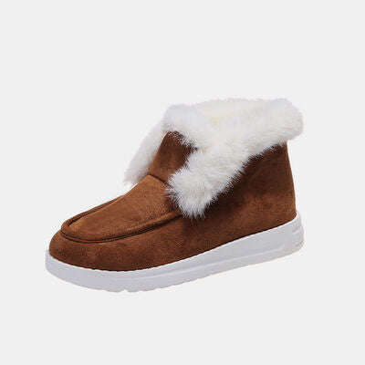 Furry Suede Snow Boots - AllIn Computer