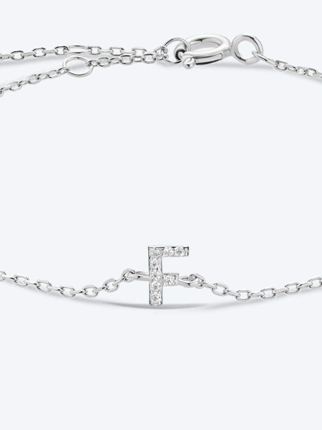 A To F Zircon 925 Sterling Silver Bracelet - AllIn Computer