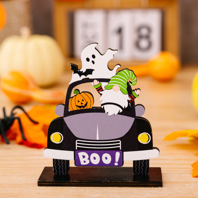 3-Piece Halloween Element Car-Shape Ornaments - AllIn Computer