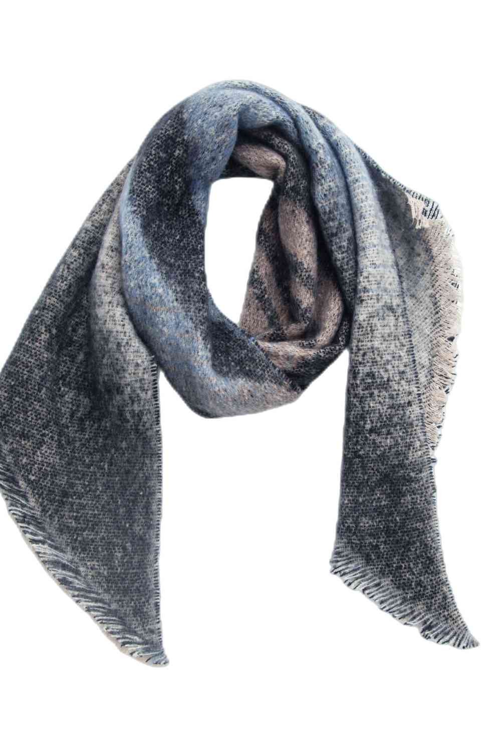 Raw Hem Polyester Scarf - AllIn Computer