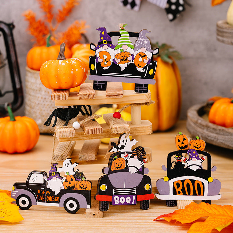 4-Piece Halloween Element Car-Shape Hanging Widgets - AllIn Computer