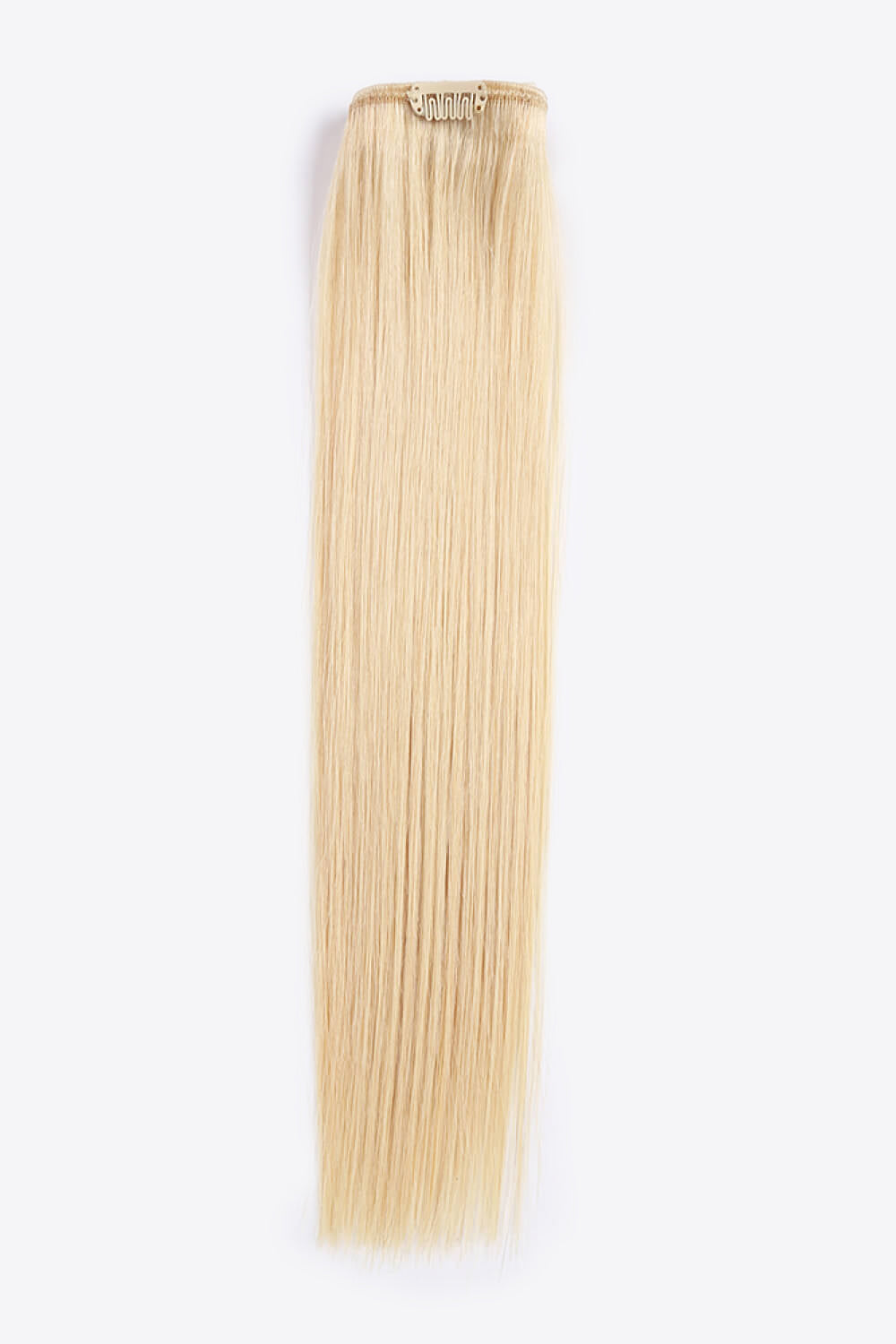 18" 120g Clip-In Hair Extensions Indian Human Hair in Blonde - AllIn Computer