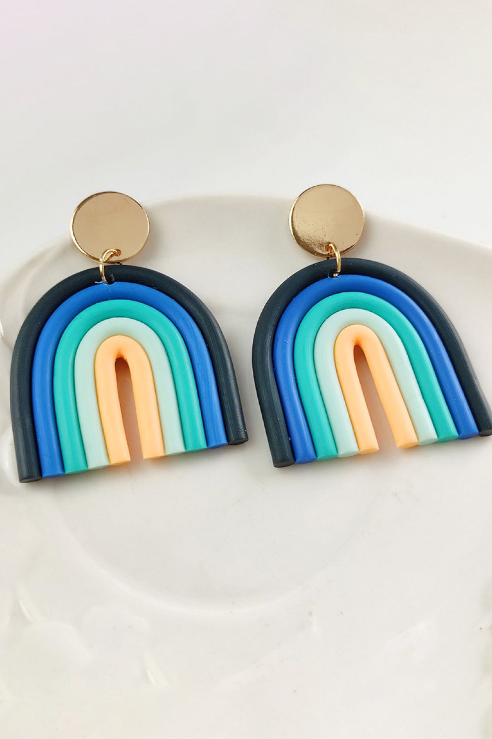 Rainbow Shape Dangle Earrings - AllIn Computer