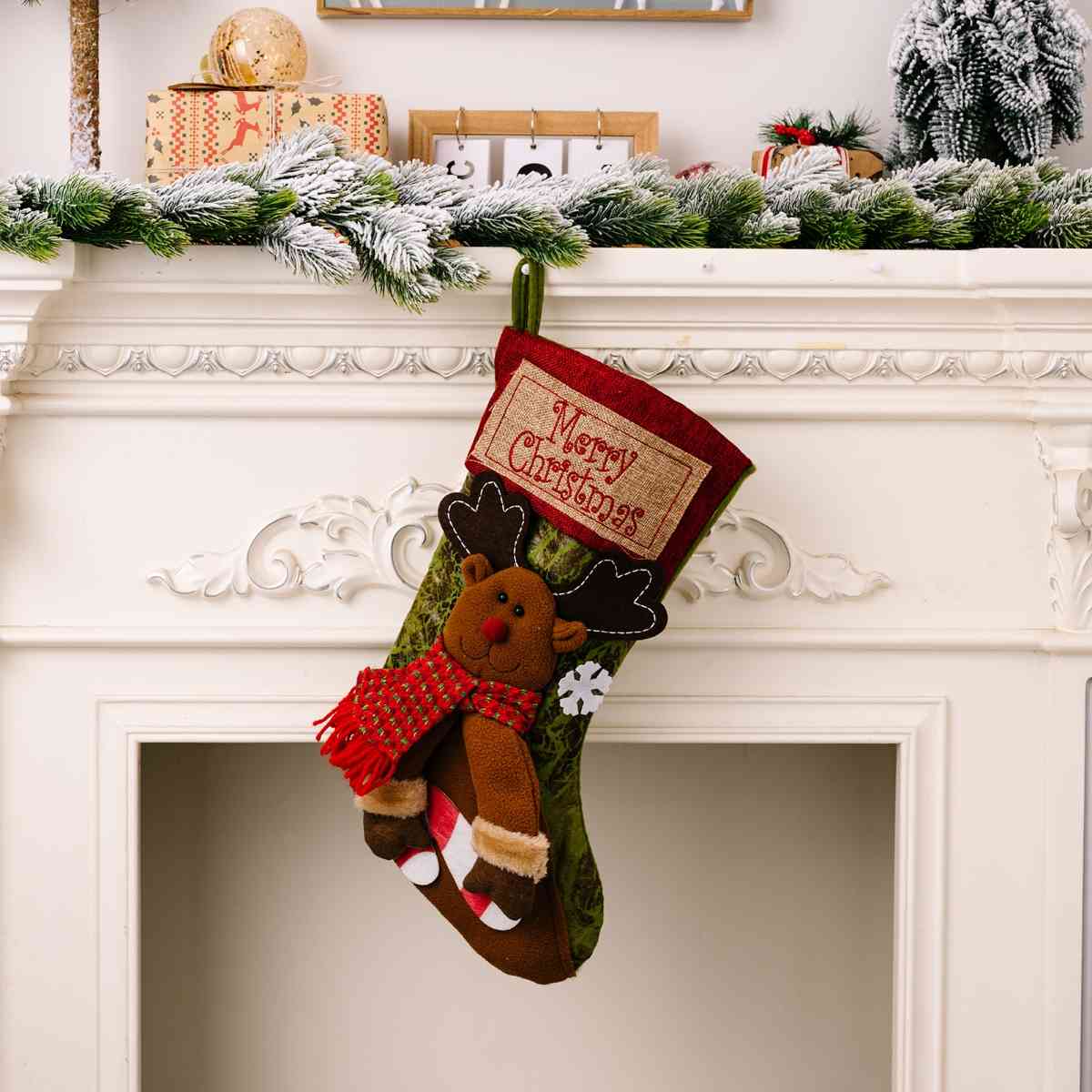 MERRY CHRISTMAS Stocking Hanging Widget - AllIn Computer