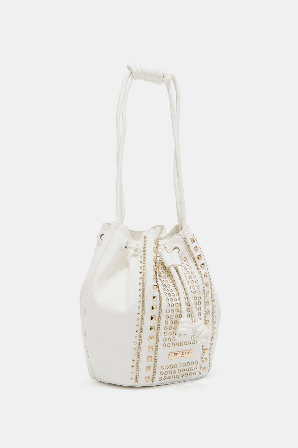 Nicole Lee USA Amy Studded Bucket Bag - AllIn Computer