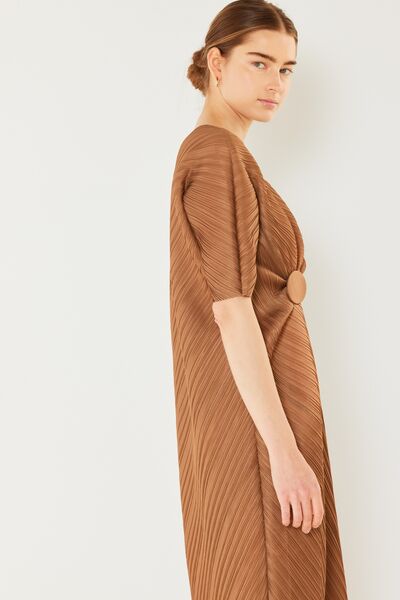 Marina West Swim Pleated Dolman Sleeve Dress - AllIn Computer