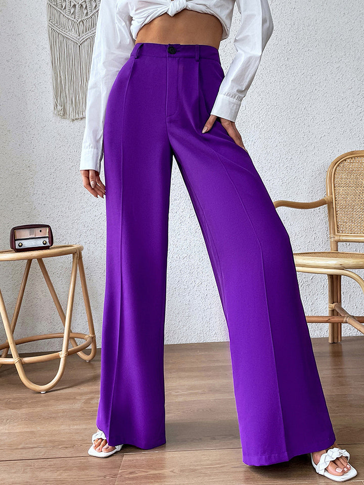 High Waist Wide Leg Pants - AllIn Computer