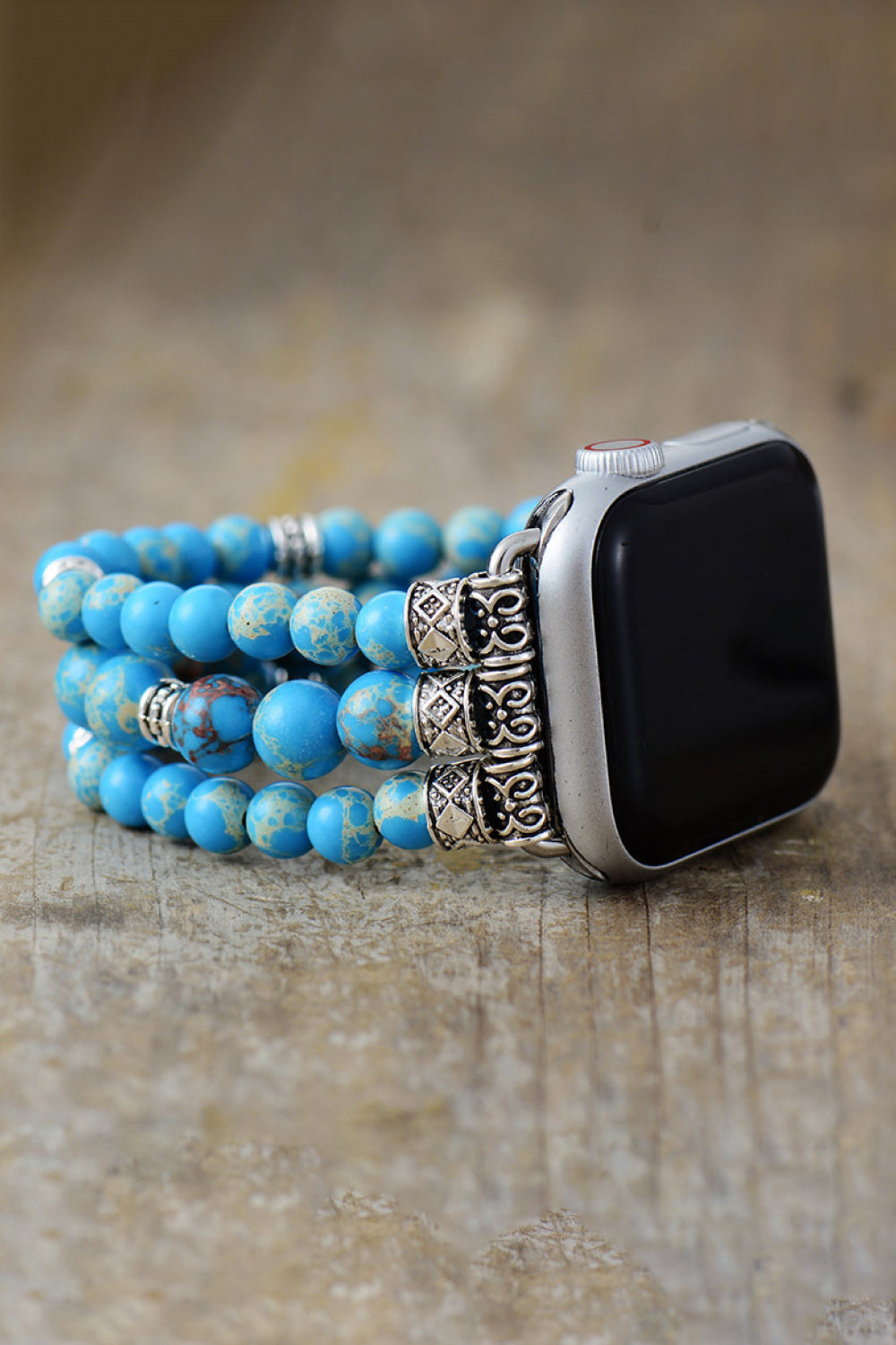 Synthetic Imperial Jasper Beaded Watchband Bracelet - AllIn Computer