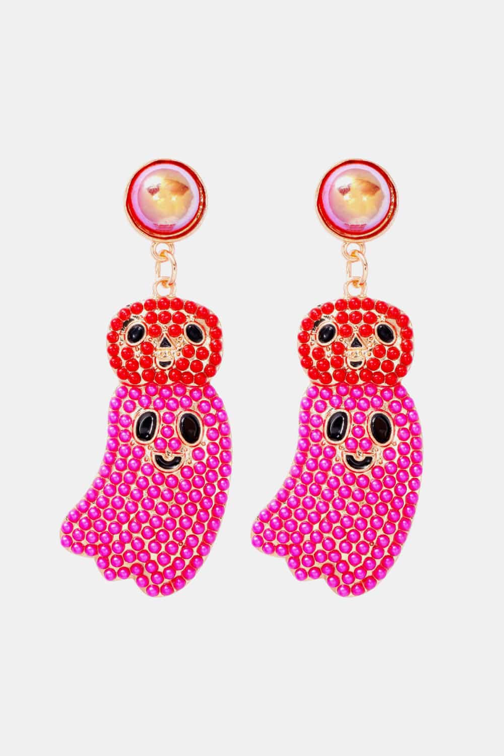 Halloween Ghost Shape Dangle Earrings - AllIn Computer