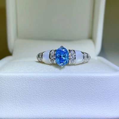1 Carat Moissanite 925 Sterling Silver Ring - AllIn Computer