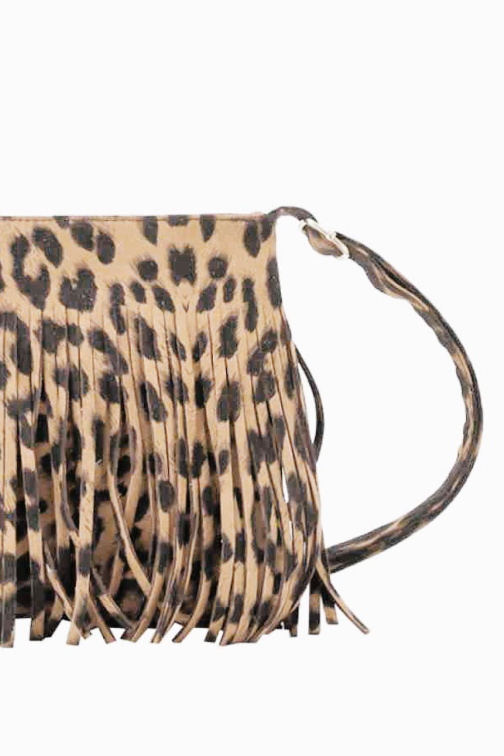 Adored PU Leather Crossbody Bag with Fringe - AllIn Computer