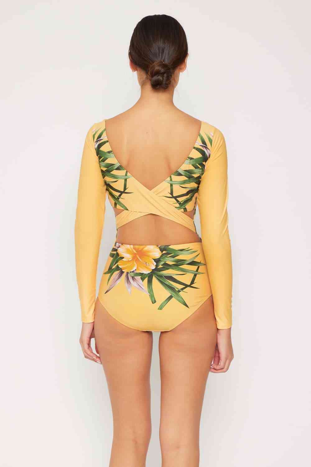 Marina West Swim Cool Down Longsleeve One-Piece Swimsuit - AllIn Computer