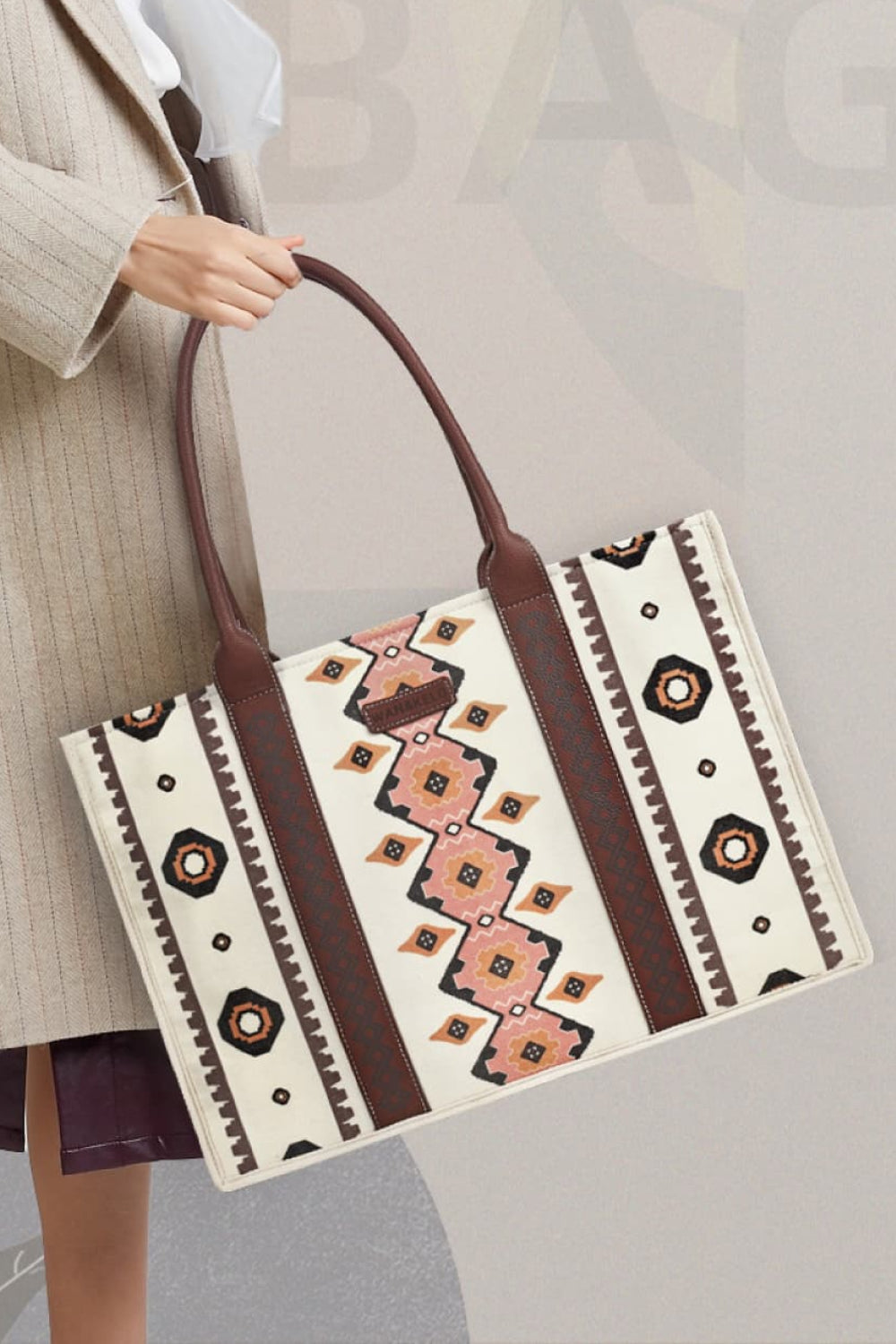 Printed PU Leather Shoulder Bag - AllIn Computer