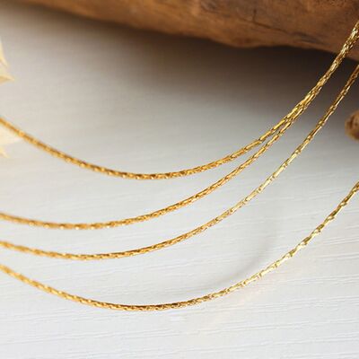 18K Gold-Plated Multi-Layer Clavicle Chain Necklace - AllIn Computer