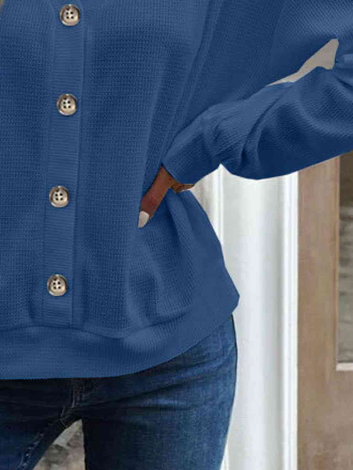 V-Neck Dropped Shoulder Blouse - AllIn Computer