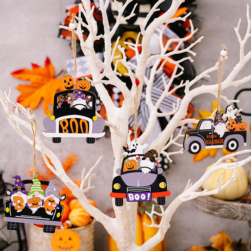 4-Piece Halloween Element Car-Shape Hanging Widgets - AllIn Computer